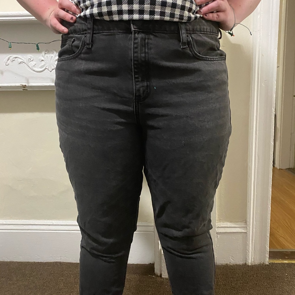 High Rise Black Jeans